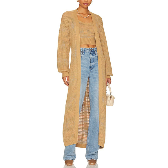 L*Space 'Encinitas' Gold Cardigan Size XS - Picture 1 of 4